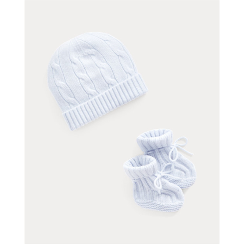 Polo Ralph Lauren Cashmere Beanie & Bootie Set