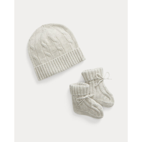 Polo Ralph Lauren Cashmere Beanie & Bootie Set