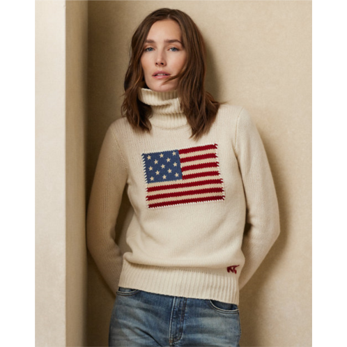 Polo Ralph Lauren Flag Cashmere Turtleneck Sweater