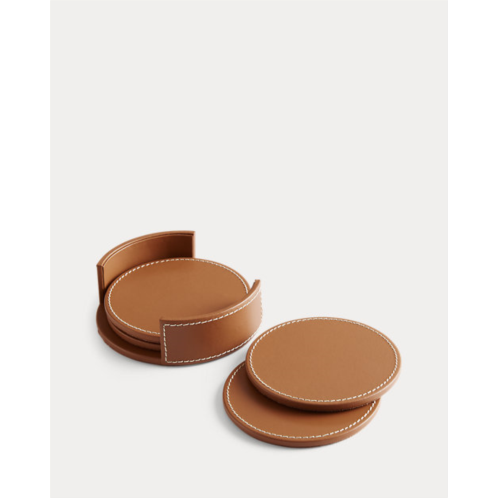 Polo Ralph Lauren Wyatt Leather Coaster Set