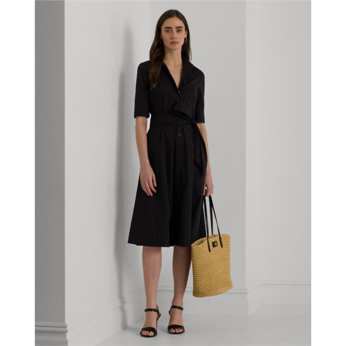 Polo Ralph Lauren Belted Cotton-Blend Shirtdress