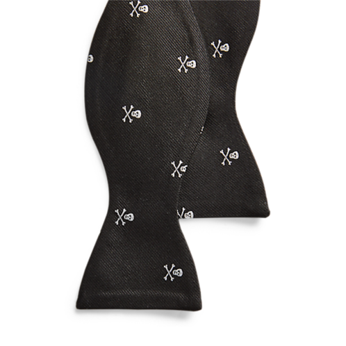 Polo Ralph Lauren Skull-and-Bones Silk Bow Tie