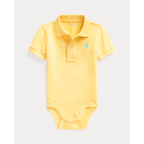 Polo Ralph Lauren Cotton Mesh Polo Bodysuit