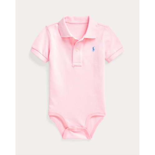 Polo Ralph Lauren Cotton Mesh Polo Bodysuit