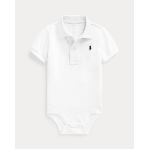 Polo Ralph Lauren Cotton Mesh Polo Bodysuit