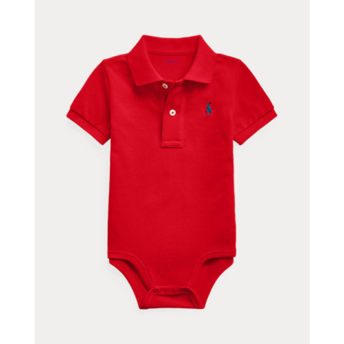 Polo Ralph Lauren Cotton Mesh Polo Bodysuit