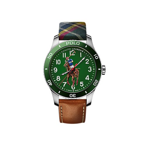 Polo Ralph Lauren 42 MM Polo Player Steel Green Dial