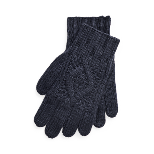 Polo Ralph Lauren Hand-Knit Cable Cashmere Gloves