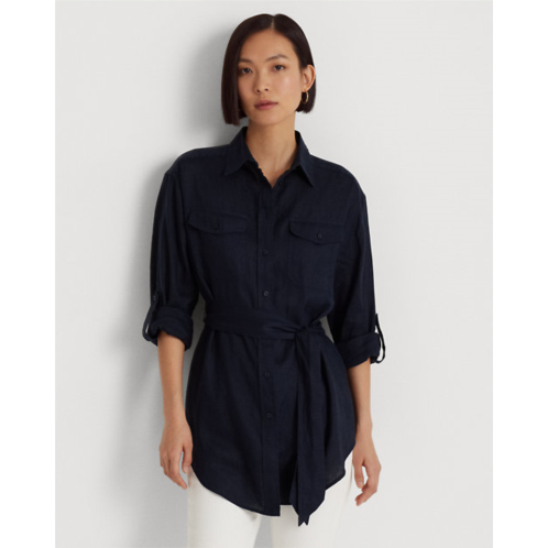 Polo Ralph Lauren Relaxed Fit Belted Linen Shirt