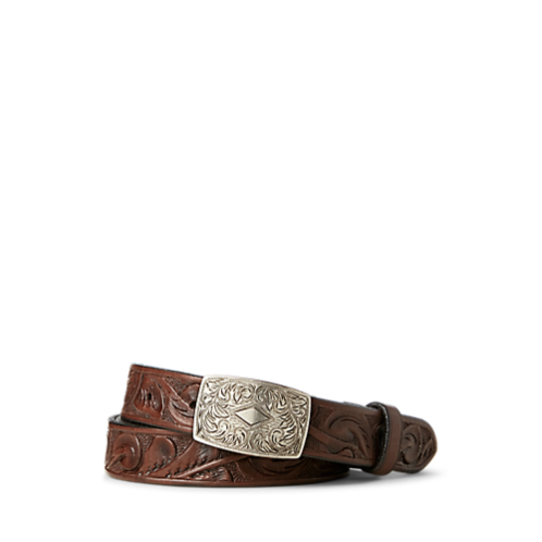 RRL Hand-Tooled Leather Belt