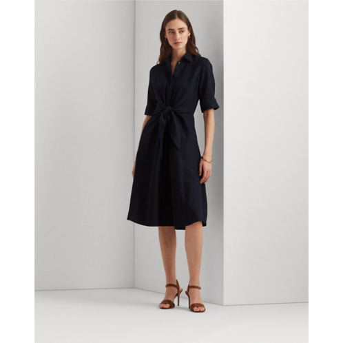 Polo Ralph Lauren Tie-Front Linen Shirtdress