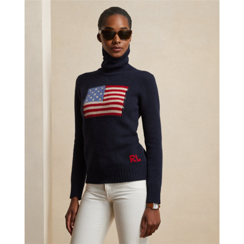 Polo Ralph Lauren Flag Cashmere Turtleneck Sweater