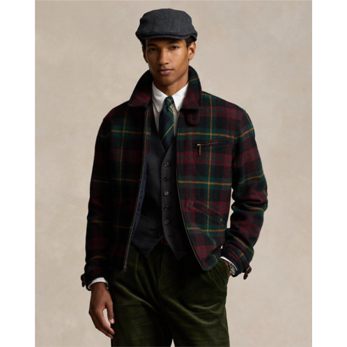 Polo Ralph Lauren Plaid Tweed Newsboy Jacket