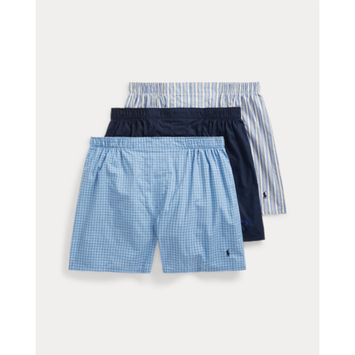 Polo Ralph Lauren Classic Woven Cotton Boxer 3-Pack