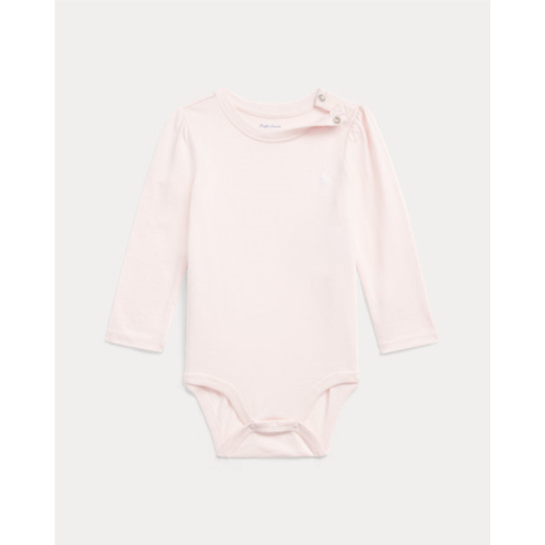 Polo Ralph Lauren Puff-Sleeve Cotton Jersey Bodysuit