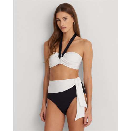 Polo Ralph Lauren Color-Blocked High-Waisted Bikini Bottom