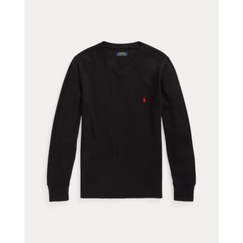 Polo Ralph Lauren Waffle-Knit V-Neck Sleep Shirt