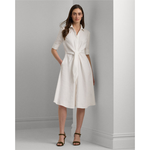 Polo Ralph Lauren Tie-Front Linen Shirtdress