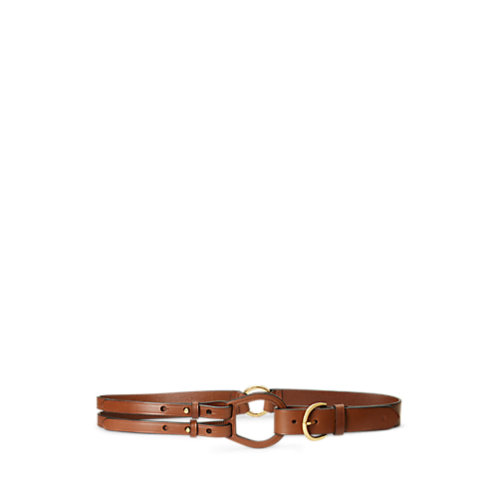 Lauren Tri-Strap Leather Belt