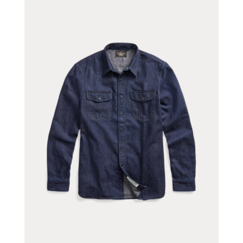 Polo Ralph Lauren Indigo Cotton-Linen Denim Workshirt