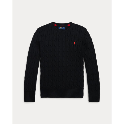 Boys 8-20 Cable-Knit Cotton Sweater