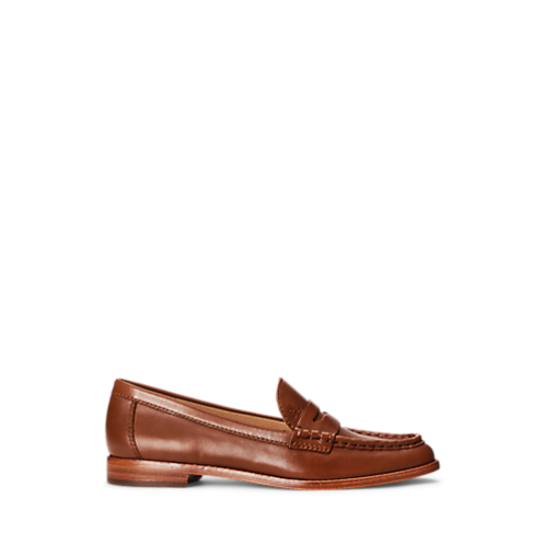 Polo Ralph Lauren Wynnie Burnished Leather Loafer