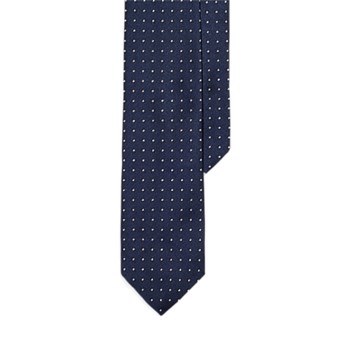 Polo Ralph Lauren Polka-Dot Silk Repp Narrow Tie