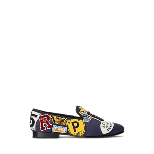 Polo Ralph Lauren Paxton Logo-Patch Canvas Slipper