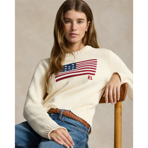 Polo Ralph Lauren Flag Cotton Crewneck Sweater