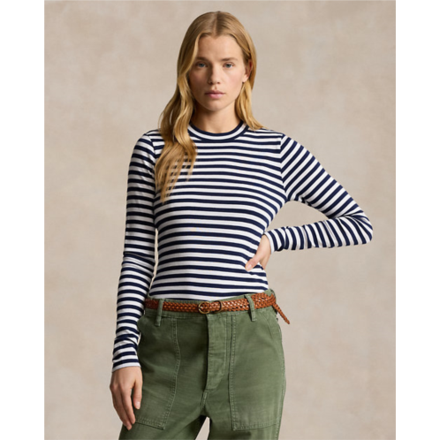 Polo Ralph Lauren Striped Ribbed Long-Sleeve Tee