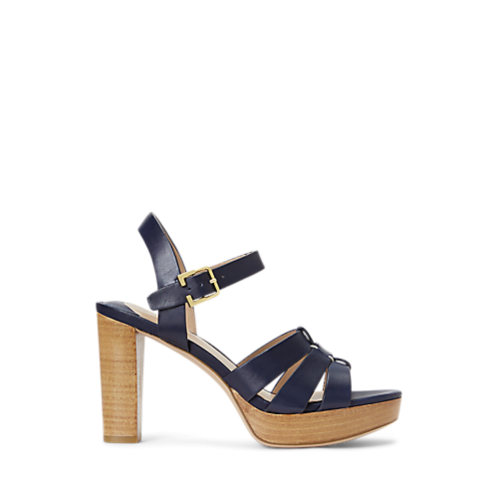 Polo Ralph Lauren Soffia Burnished Leather Sandal