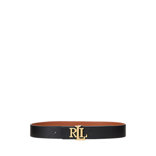 Polo Ralph Lauren Reversible Pebbled Leather Wide Belt