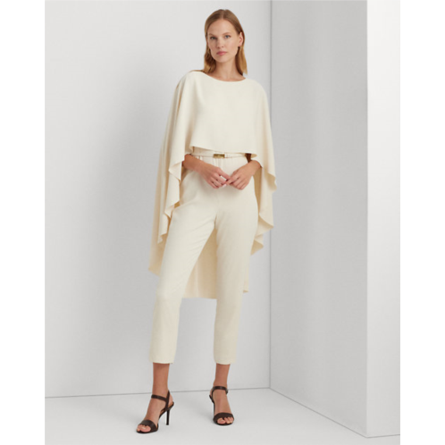 Polo Ralph Lauren Belted Cape Georgette Jumpsuit