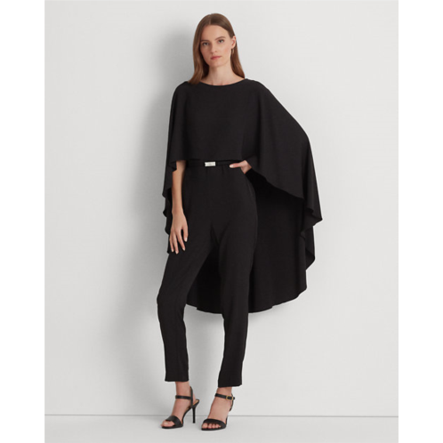 Polo Ralph Lauren Belted Cape Georgette Jumpsuit