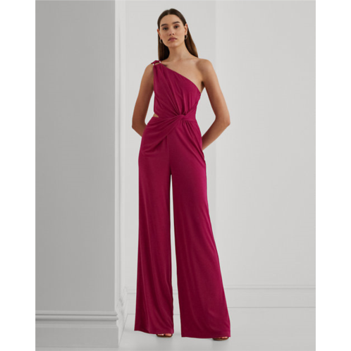 Polo Ralph Lauren Twist-Front Jersey One-Shoulder Jumpsuit