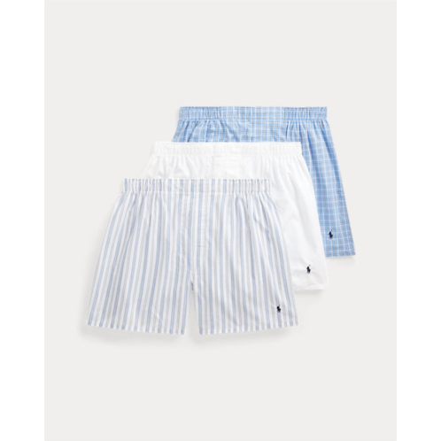 Polo Ralph Lauren Classic Woven Cotton Boxer 3-Pack