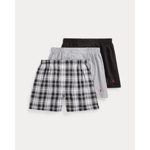 Polo Ralph Lauren Classic Woven Cotton Boxer 3-Pack