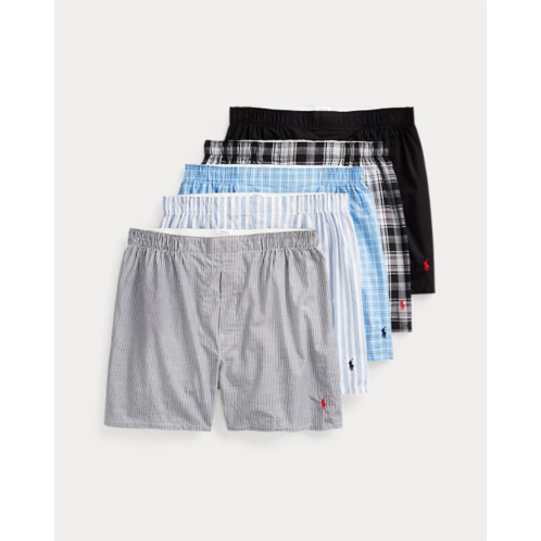 Polo Ralph Lauren Classic Woven Cotton Boxer 5-Pack