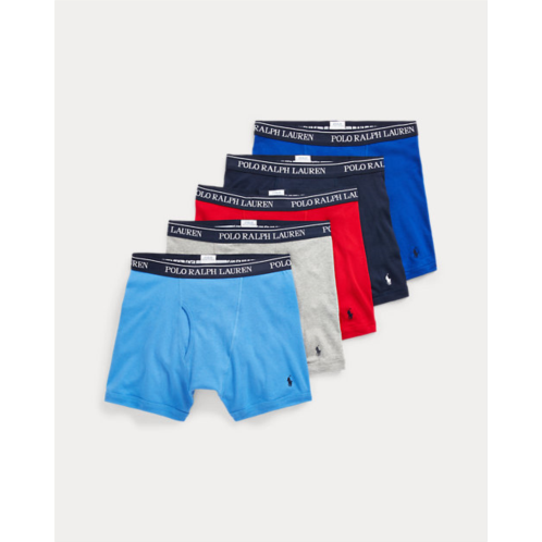 Polo Ralph Lauren Cotton Wicking Boxer Brief 5-Pack