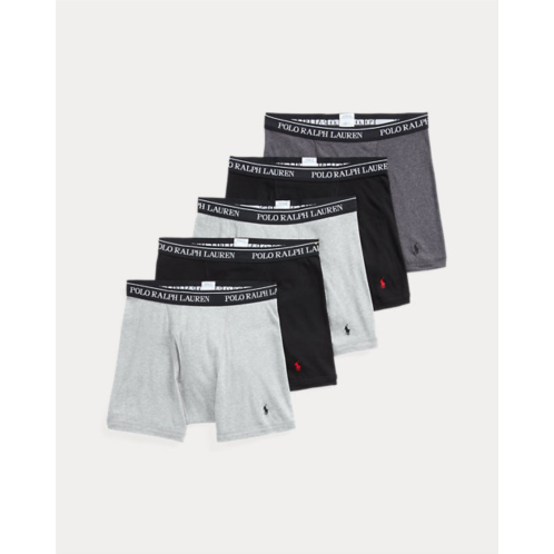 Polo Ralph Lauren Cotton Wicking Boxer Brief 5-Pack