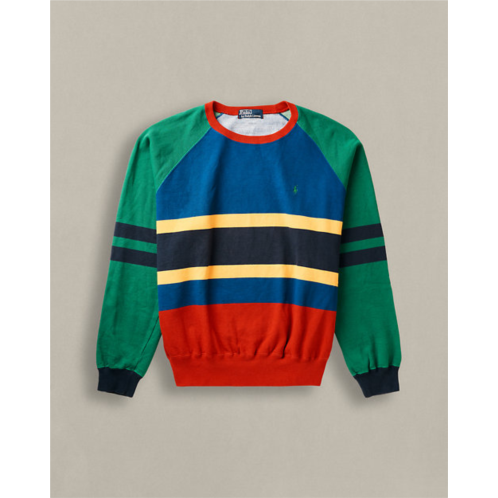 POLO Ralph Lauren Vintage c. 1990s Striped Sweatshirt - Size XL