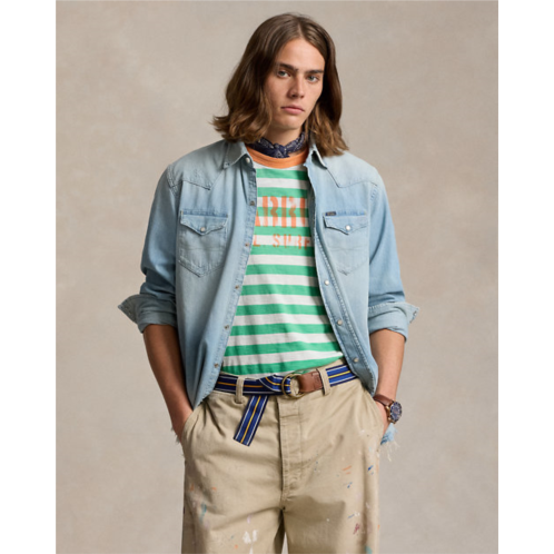 Polo Ralph Lauren Distressed Denim Western Shirt