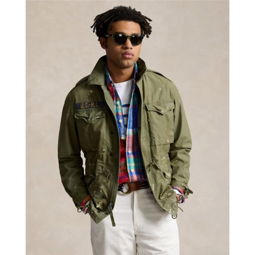 Polo Ralph Lauren Paint-Splatter Twill Field Jacket