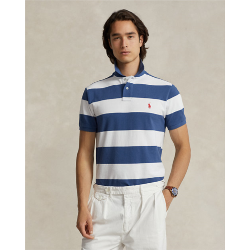 Polo Ralph Lauren Custom Slim Fit Striped Mesh Polo Shirt