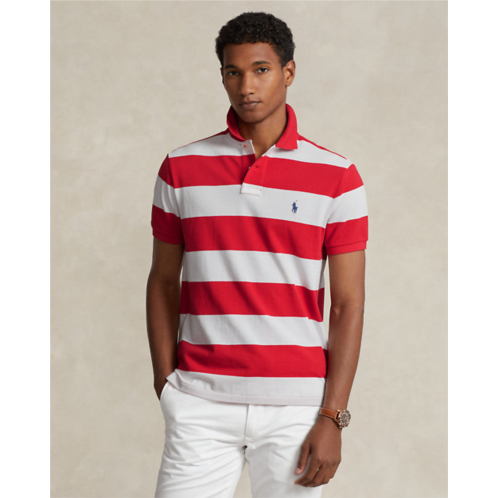 Polo Ralph Lauren Custom Slim Fit Striped Mesh Polo Shirt