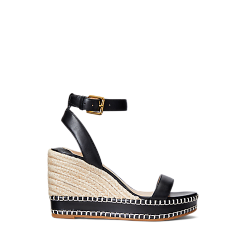 Polo Ralph Lauren Hilarie Burnished Leather Espadrille