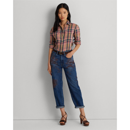 Polo Ralph Lauren Painted High-Rise Relaxed Cropped Jean