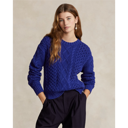 Polo Ralph Lauren Cable-Knit Cotton Crewneck Sweater