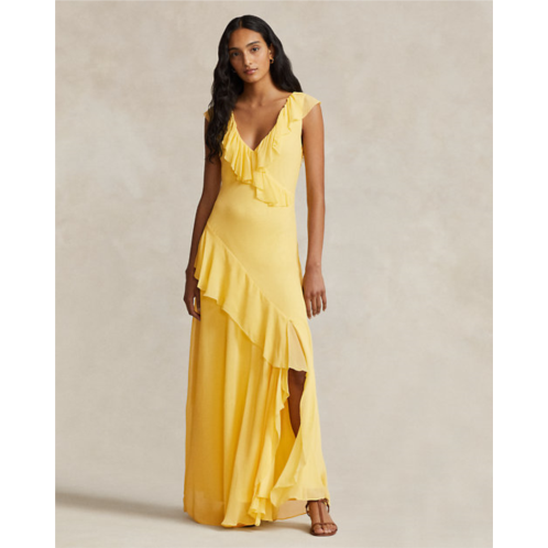 Polo Ralph Lauren Ruffle-Trim Georgette Maxidress