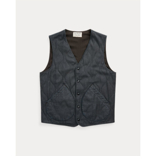 Polo Ralph Lauren Quilted Indigo Denim Vest